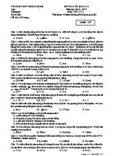 Đề thi giữa học kì I Vật lí lớp 12 - Mã đề 357 - Năm học 2016-2017 - Trường THPT Nhân Chính